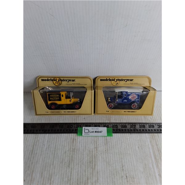 (2) NIB Matchbox "Models of Yesteryear" Die Cast Vehicles
