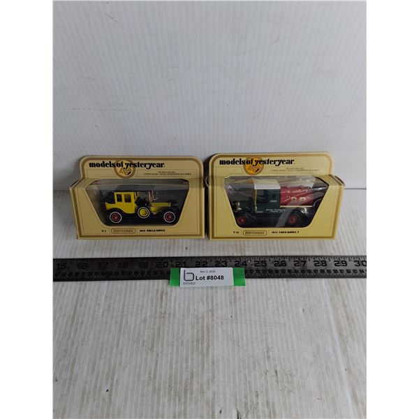 (2) NIB Matchbox "Models of Yesteryear" Die Cast Vehicles