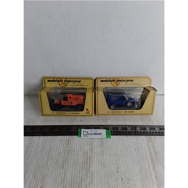 (2) NIB Matchbox "Models of Yesteryear" Die Cast Vehicles