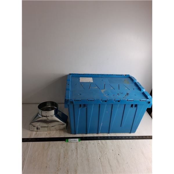 Flip Top Storage Bin - 22x14x13", Universal Boot Duct - Cannot Ship