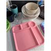 Image 3 : Assorted Dinnerware & Glassware, Partition Bowls, Awesome Book