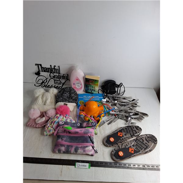 Toques, Skin Cream, Sprinkler Game, Cutlery, Metal Sign, Air Pump, Misc. - PU Only