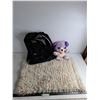 Image 1 : Under Armour Backpack, Violet Stuffed Dog, Faux Fur Rug - 30" x 40"
