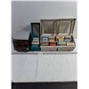 Image 1 : Collection of 3.5 inch Vintage Floppy Disks in Storage Organizers and Router