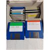 Image 3 : Collection of 3.5 inch Vintage Floppy Disks in Storage Organizers and Router