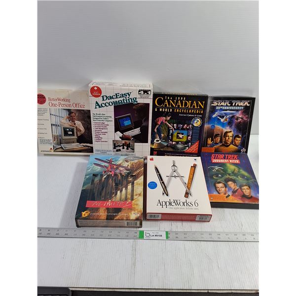 (7) Assorted  PC-CD Rom Software and Star Trek Games
