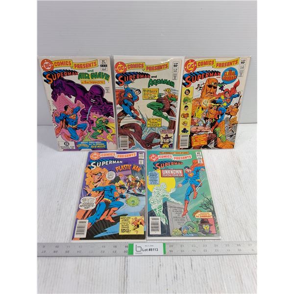 (6) Vintage Superman Comic Books