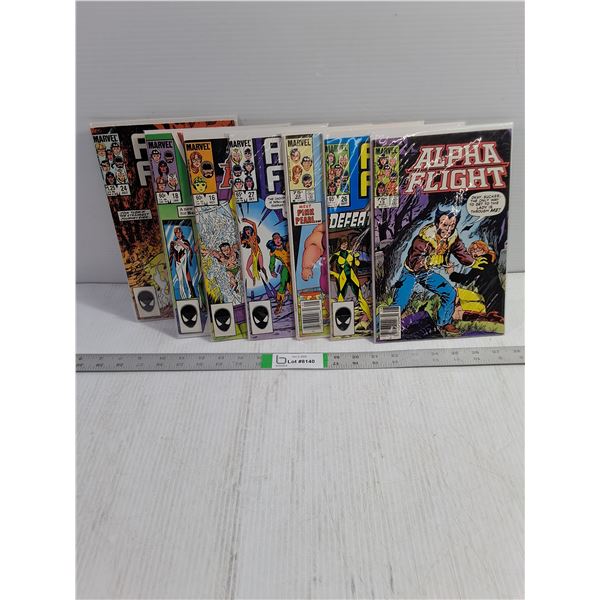 (13) Editions of Alpha Flight Comic Books