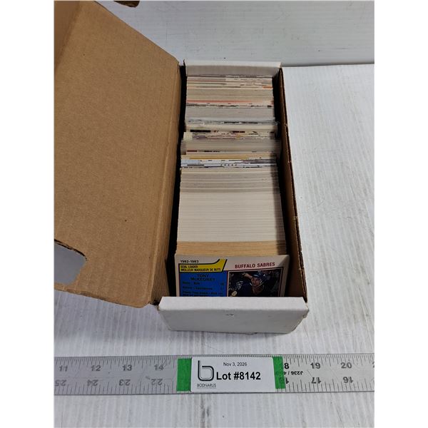 Box of Assorted Hockey Cards-cannot authenticate-as is