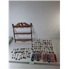 Image 1 : Souvenir Spoons & Plastic Display Rack 15" x  16"