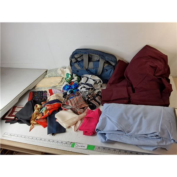 Women's Dress Scarves, Queen Bedding Set, Messenger Bag, Misc.