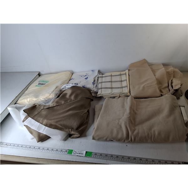 Pillowcases, Queen Bedskirt, Approx. Twin Flatsheets, Misc.