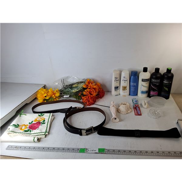 Shampoos & Conditioners, Leather Belts, Artifical Flowers, Misc. Can't Ship