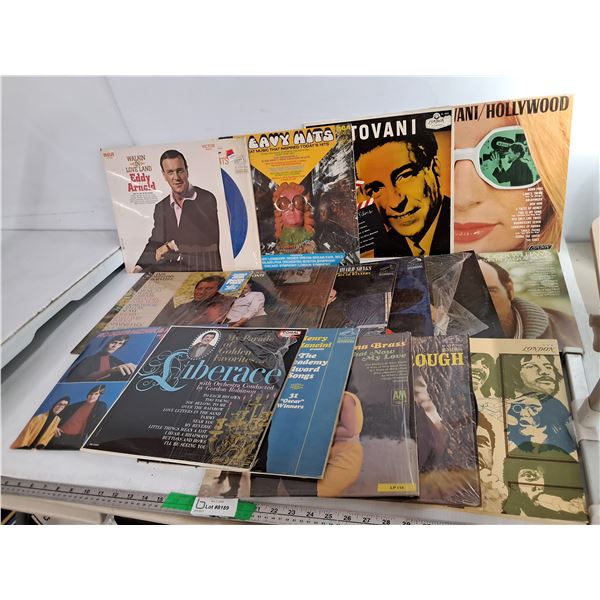 Record Lot- Liberace, Henry Mancini, Harry Belafonte, Misc.