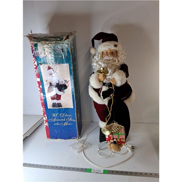 30" Animated Santa- Working, Pickup Preferred