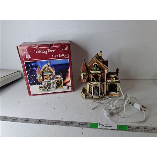 Christmas Toy Shop Figurine- Powers On
