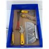 Image 5 : Assorted Tools, Putty Knife, Pry Bar, Hook Knife, Sanding Block, Misc