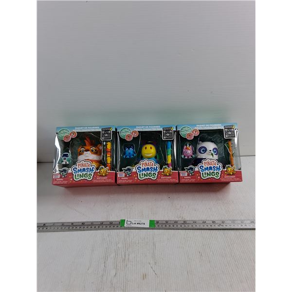 (3) Pinata Smashlings Kids Toys Appear Sealed