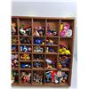 Image 3 : Miniature Figures & Toy In Wooden Display Case 19.5"x16.5"x2"