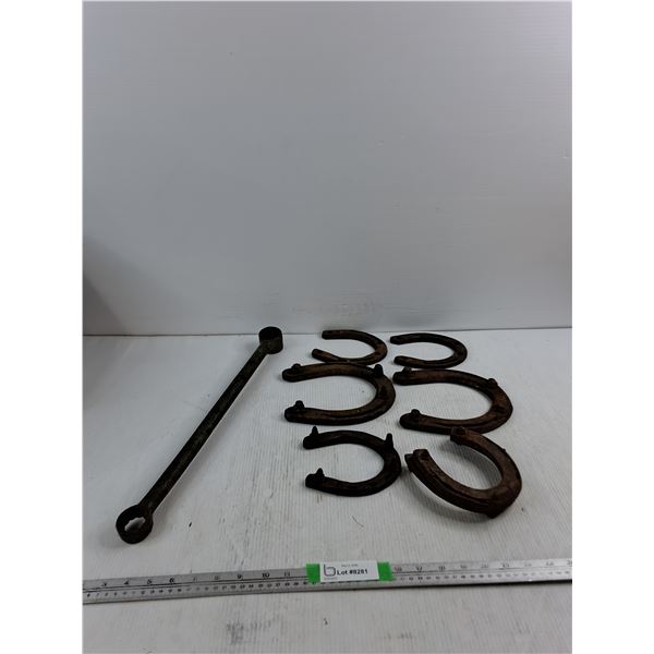 Double Box-end Wrench, Iron Horseshoes