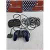 Image 2 : Playstation, Gamepad, And R&T Controllers, (2) License Plate Frames