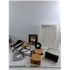Image 1 : (2) LED Ceiling Puck Lights, Utility/fog Lights, Car Stereo Head Unit, Misc