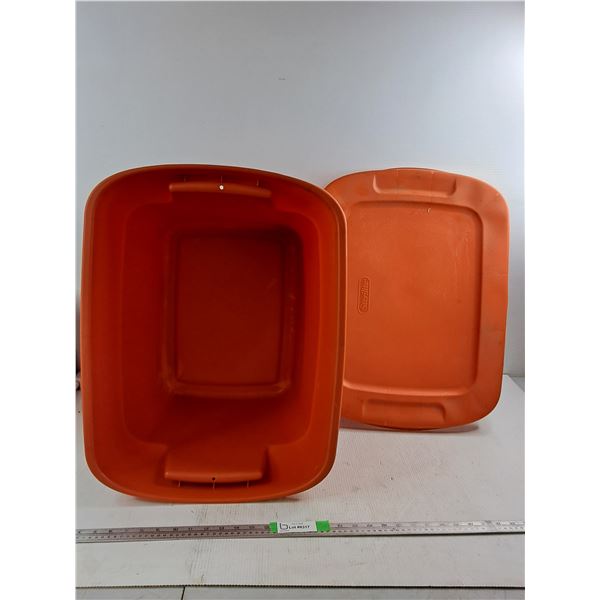 * Orange Strelite Tote 23.5"x18"x15.5", Pickup Only