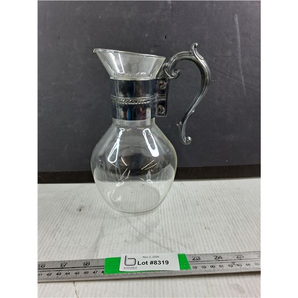 Glass Coffee Pitcher 9.5"