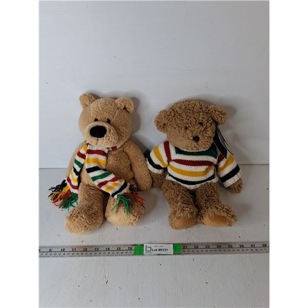 (2) Hudson's Bay Teddy Bears