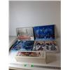 Image 1 : (4) Christmas Wall Art on Canvas 15.75" x 11.75" & Santa's Helpers Ladder & Elves Decor