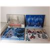 Image 2 : (4) Christmas Wall Art on Canvas 15.75" x 11.75" & Santa's Helpers Ladder & Elves Decor