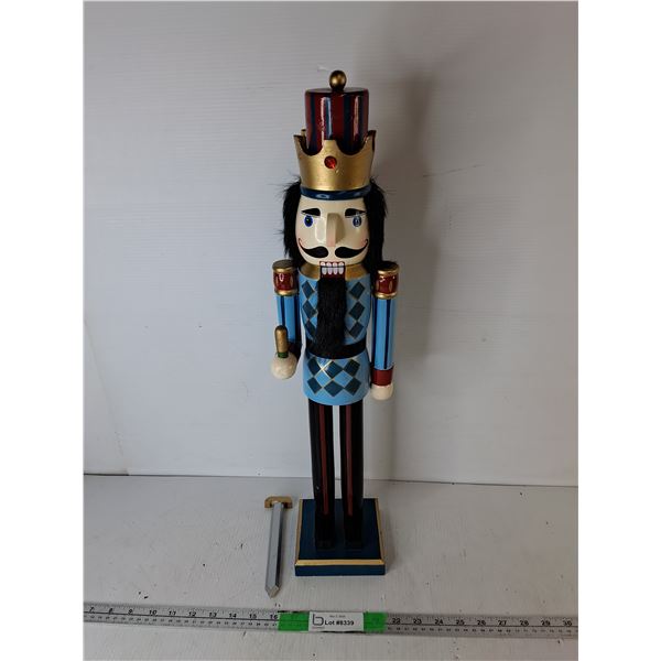 Wooden Nutcracker Figurine - 24" Tall