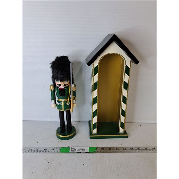 Nutcracker Figurine with House 15" Tall
