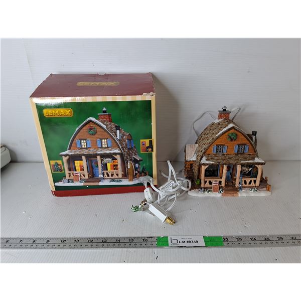 Christmas Light Up Cabin- Powers On