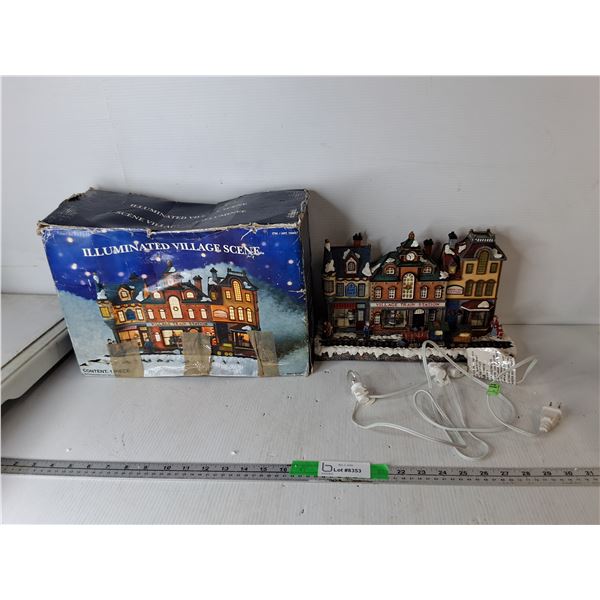 Lightup Christmas Train Station- Powers On