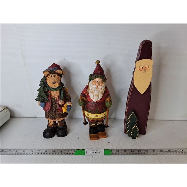 Resin & Wooden Christmas Ornaments up to 14.5"