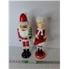 Image 1 : Santa & Mrs. Clause Nutcracker Figurines up to 15"