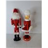 Image 2 : Santa & Mrs. Clause Nutcracker Figurines up to 15"