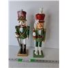 Image 1 : (2) Wooden Nutcracker Figurines up to 16"