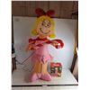 Image 1 : Self Inflating 4' "Lindy Lou Who" Grinch Character - Tested