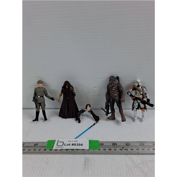 Star Wars Action Figures- Moff Jerjerrod , Emperor Palpatine, Anakin Skywalker, Chewbacca, Airborne 