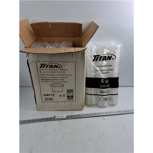 Case Of 300 4 Ounce Plastic Cups New In Packaging, Pickup Only
