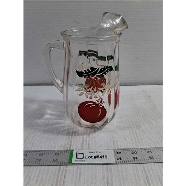 Vintage MCM Barrett-Collins Tomato Juice Pitcher