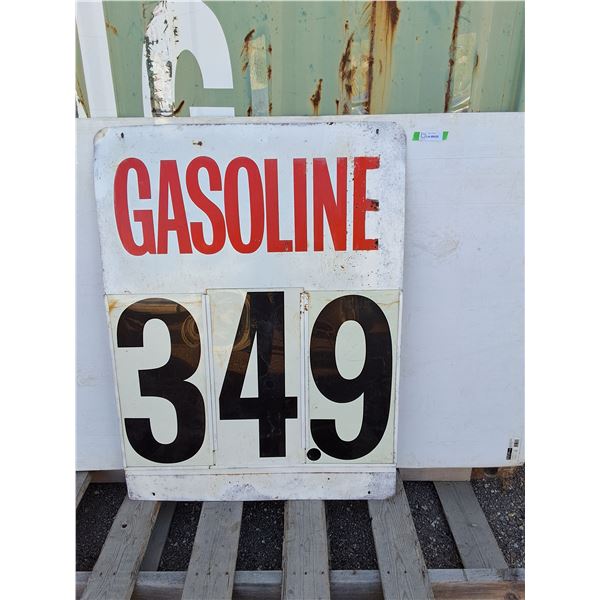 **Metal Gasoline Sign 48" x 36"- Can't Ship