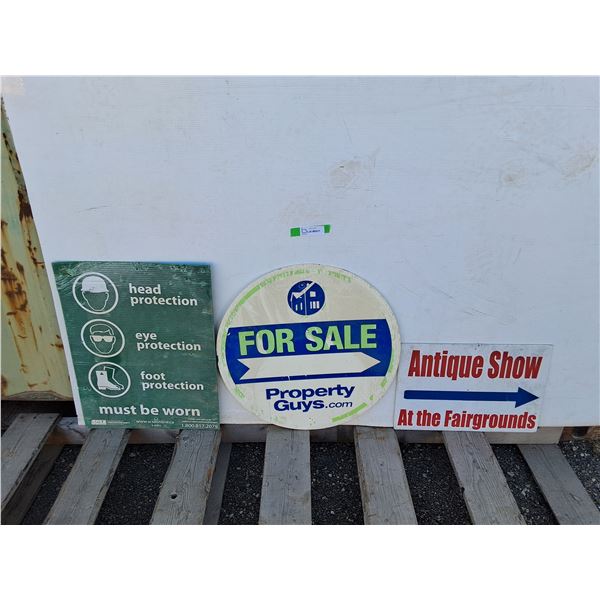 **Antique Show, Property Guys & PPE Signs up to 22"- Can't Ship