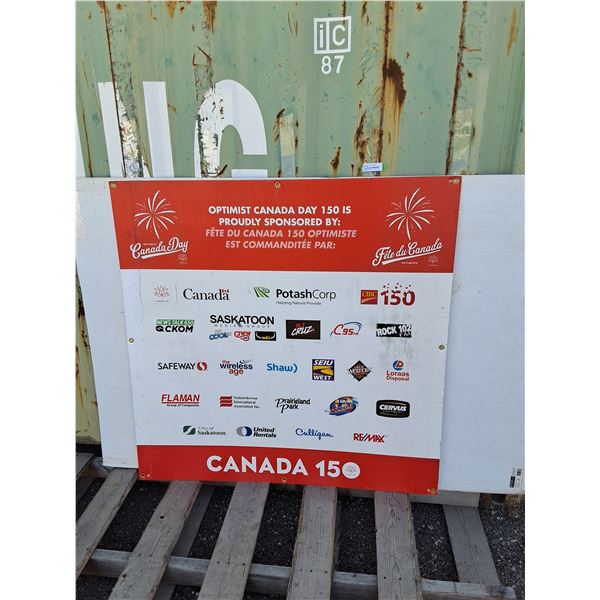 **Canada 150 Corrugated Sign 48" x 48"- Can't Ship