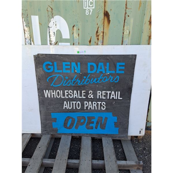 **Glen Dale Distributors Sign 8'' x 44"- Can't Ship