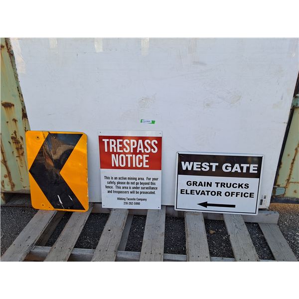 **West Gate, Trespass Notice & Directional Signs up to 18" x 24"- Can't Ship