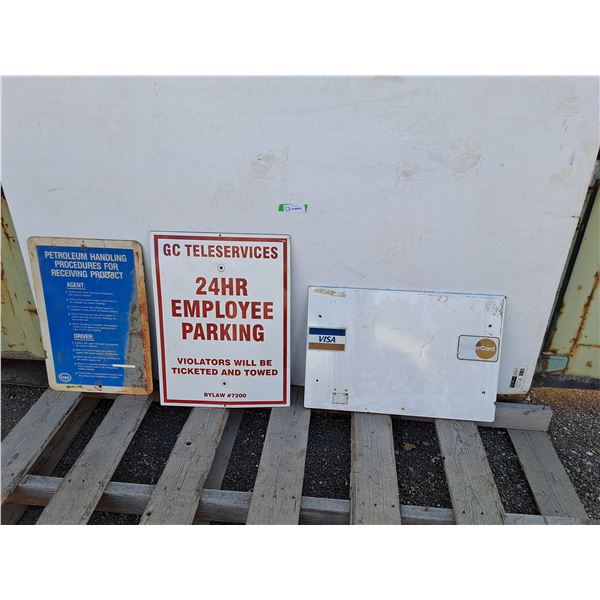**GC Teleservices, Petroleum Handling & Credit Card Signs up to 18" x 24"- Can't Ship