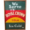 Image 1 : Royal Crown Cola Embossed Tin Sign,